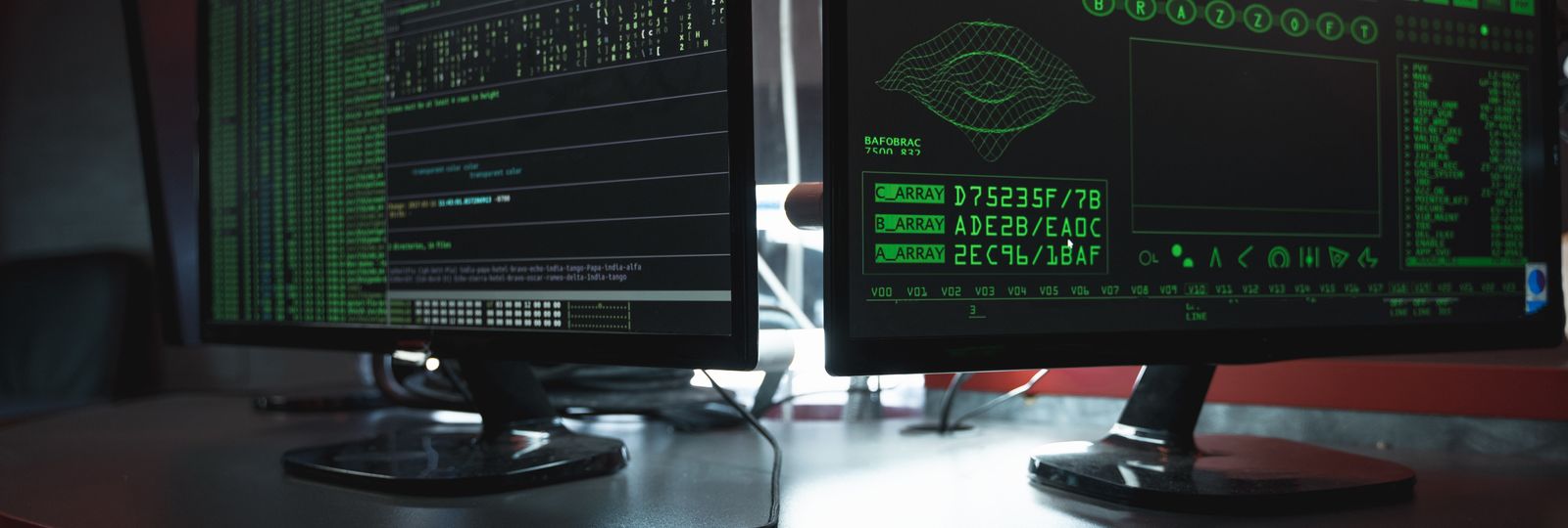 A red team operations room lit for a live engagement